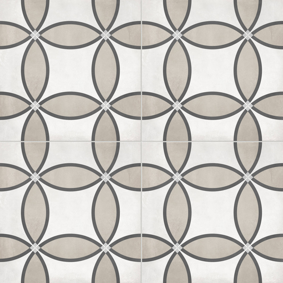 Satori Petal 8-in x 8-in Matte Porcelain Encaustic Mosaic Wall Tile product image