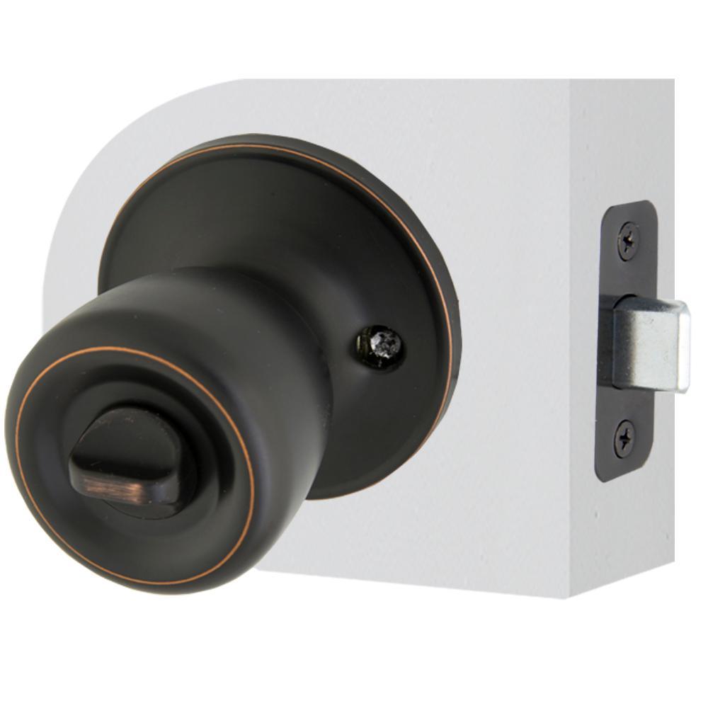 Bell Aged Bronze Bed and Bath Door Knob - Super Arbor
