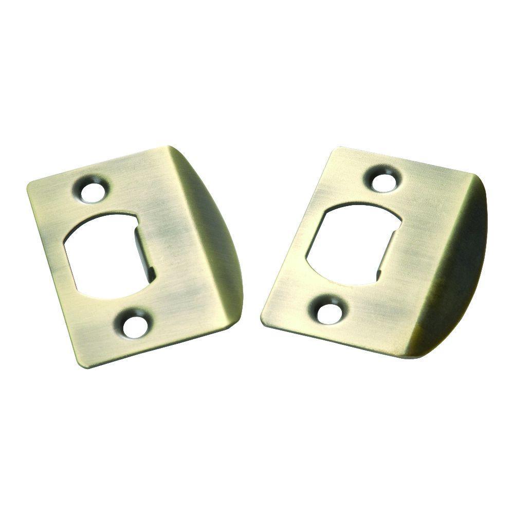 Satin Nickel Full Lip Door Strikes (2-Pack) - Super Arbor