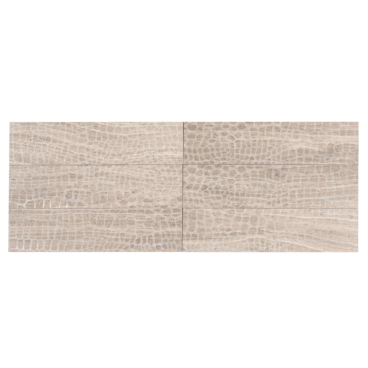 Apollo Tile Artisana Wooden Grey 3-in x 12-in Natural Natural stone Marble Wood look Floor and Wall Tile product image