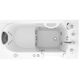 Safe Premier 52.75 in. x 60 in. x 26 in. Right Drain Walk-in Whirlpool Bathtub in White - Super Arbor