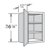 allen + roth Annscroft 21-in W x 36.125-in H x 12-in D Hazelnut Maple Door Wall Semi-Custom Cabinet
