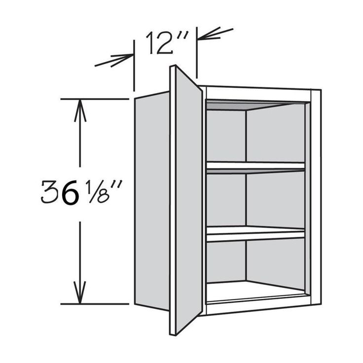 allen + roth Annscroft 21-in W x 36.125-in H x 12-in D Hazelnut Maple Door Wall Semi-Custom Cabinet
