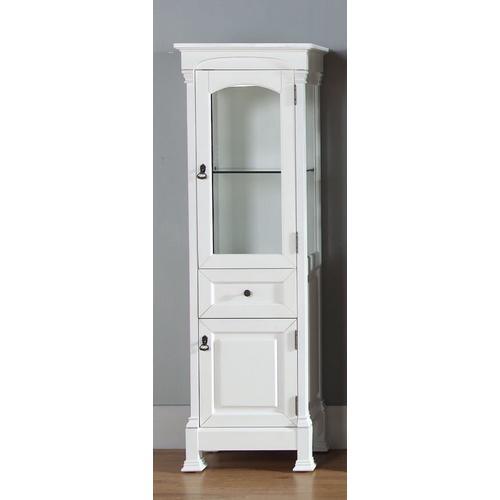James Martin Vanities Brookfield 20.5-in W x 65-in H x 16.25-in D Antique Black Poplar Freestanding Linen Cabinet