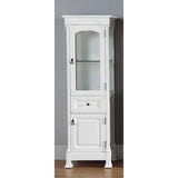 James Martin Vanities Brookfield 20.5-in W x 65-in H x 16.25-in D Antique Black Poplar Freestanding Linen Cabinet