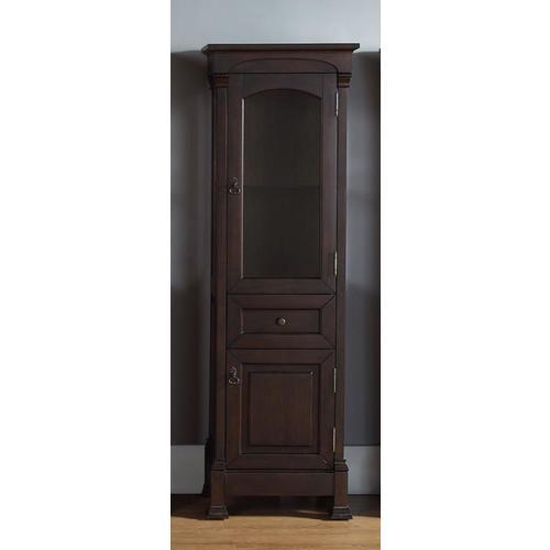 James Martin Vanities Brookfield 20.5-in W x 65-in H x 16.25-in D Antique Black Poplar Freestanding Linen Cabinet
