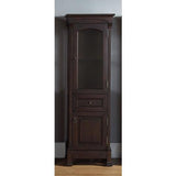 James Martin Vanities Brookfield 20.5-in W x 65-in H x 16.25-in D Antique Black Poplar Freestanding Linen Cabinet
