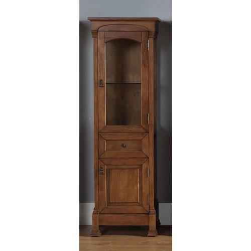 James Martin Vanities Brookfield 20.5-in W x 65-in H x 16.25-in D Antique Black Poplar Freestanding Linen Cabinet