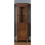 James Martin Vanities Brookfield 20.5-in W x 65-in H x 16.25-in D Antique Black Poplar Freestanding Linen Cabinet