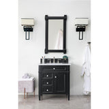James Martin Vanities Brittany 30-in Cottage White Single Sink Bathroom Vanity with Carrara White Marble Top - Super Arbor