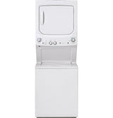 GE Gas Stacked Laundry Center with 3.8-cu ft Washer and 5.9-cu ft Dryer