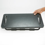 Black Metal Tilting Ergonomic Foot Rest with Smooth Surface and Adjustable Angles - Super Arbor