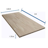 The Baltic Butcher Block 6-ft Natural Straight Butcher Block Birch Kitchen Countertop