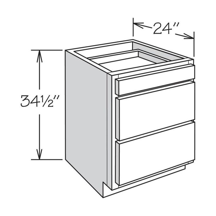allen + roth Annscroft 15-in W x 34.5-in H x 24-in D Hazelnut Maple Drawer Base Semi-Custom Cabinet