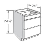 allen + roth Annscroft 15-in W x 34.5-in H x 24-in D Hazelnut Maple Drawer Base Semi-Custom Cabinet