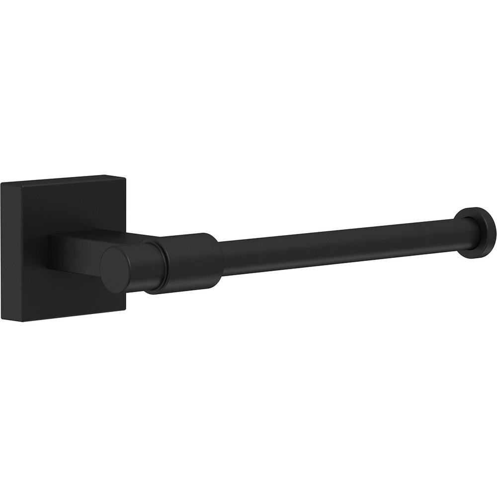 Maxted 3-Piece Bath Hardware Set with Towel Ring, Toilet Paper Holder and 24 in. Towel Bar in Matte Black - Super Arbor