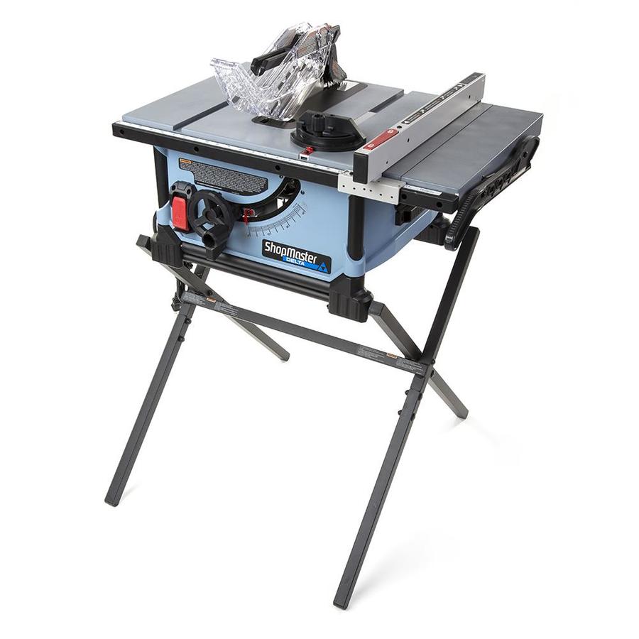 DELTA ShopMaster 10-in 15-Amp Portable Jobsite Table Saw with Carbide-Tipped Blade