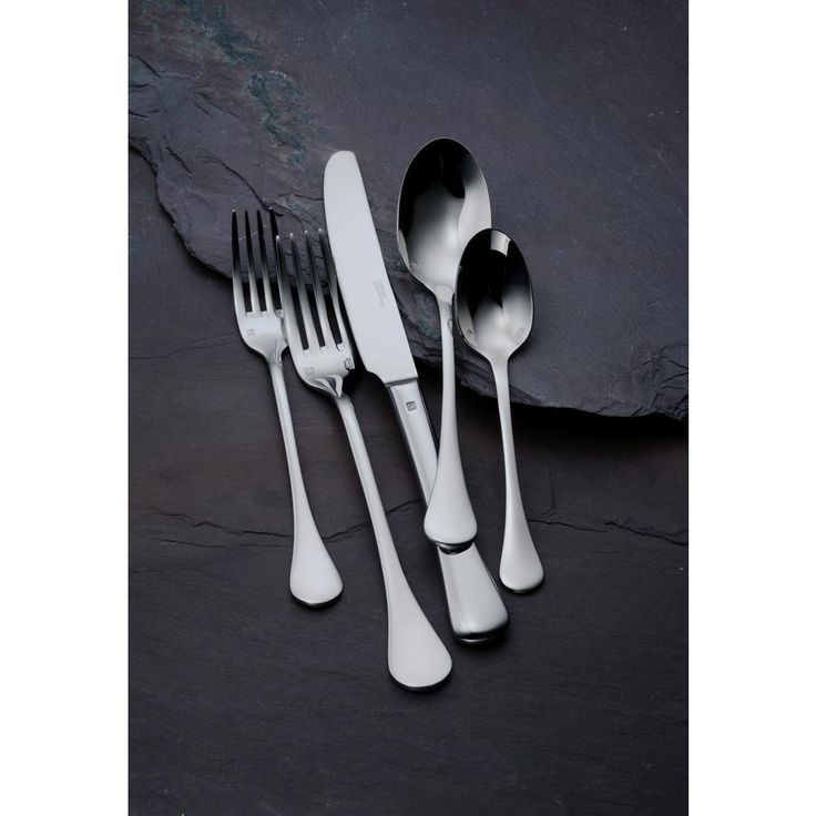 Puccini 18/10 Stainless Steel Teaspoons, European Size (Set of 12)