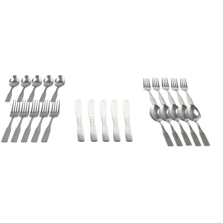 Abbeville 61-Piece Flatware Set with Wire Caddy (Service for 12)