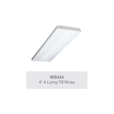 4-Light 4 ft. White Wraparound Light - Super Arbor