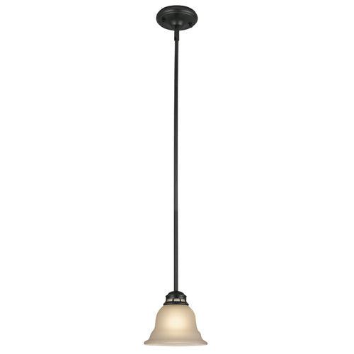 Project Source Fallsbrook Brushed Nickel Traditional Etched Glass Bell Pendant Light - Super Arbor
