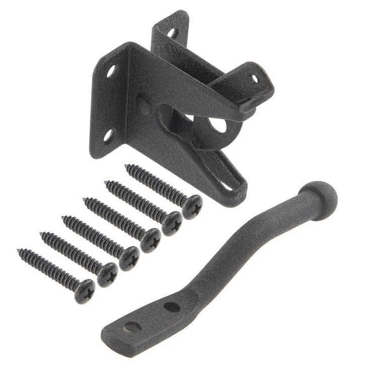Everbilt Black Gate Latch with Rust Defender