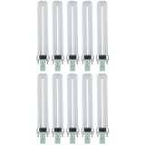 60-Watt Equivalent Twin Tube PL U-Shaped GX23 Base CFL Light Bulb in Neutral White, 3500K (10-Pack) - Super Arbor