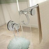Portman 60 x 59-1/4 in. Frameless Mod Soft-Close Sliding Bathtub Door in Chrome with 3/8 in. (10mm) Clear Glass - Super Arbor