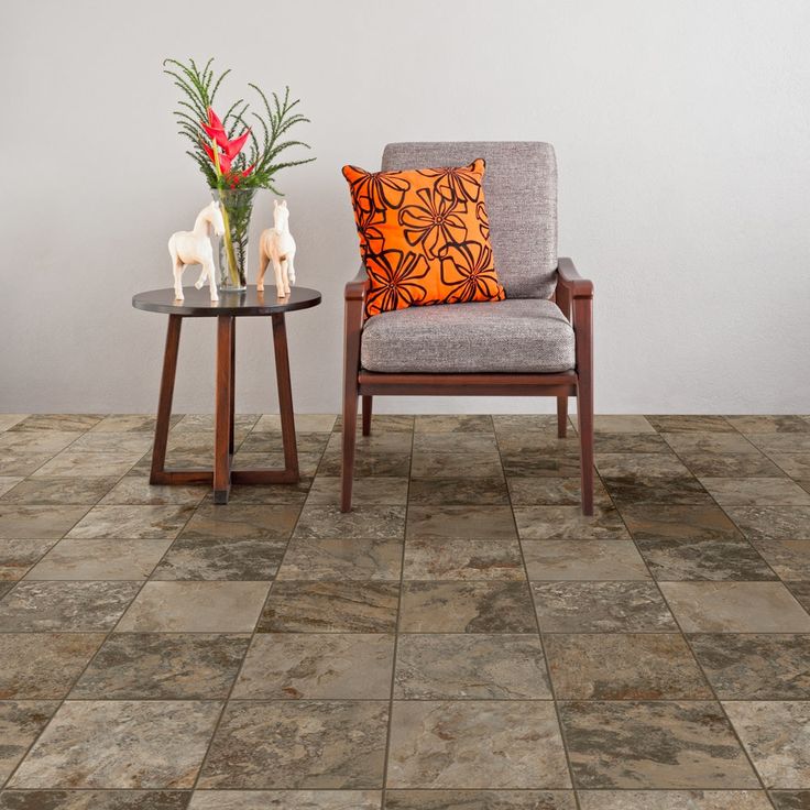 Congoleum ArmorCore Canyon View 12-ft W Cut-to-Length Adobe Shadow Stone Look Low-Gloss Finish Sheet Vinyl