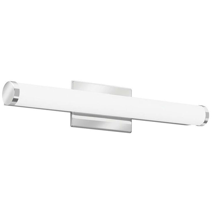 2 ft. Chrome LED Selectable Color Temperature 3000/3500/4000K Dimmable LED Contemporary Cylinder Vanity Light