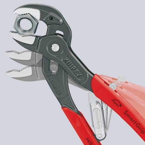 KNIPEX SmartGrip Auto Adjusting Water Pump 10-in V-Jaw Pliers