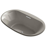 Underscore 6 ft. Acrylic Oval Drop-in  Rectangular Non-Whirlpool Bathtub in White - Super Arbor