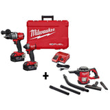 M18 FUEL 18-Volt Lithium-Ion Brushless Cordless Hammer Drill and Impact Driver Combo Kit (2-Tool) with Free HACKZALL - Super Arbor