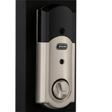 Sense Satin Nickel Camelot Trim Smart Deadbolt and Wi-fi Adapter Bundle - Super Arbor