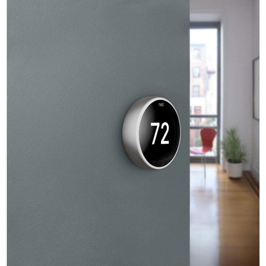 Google Nest Learning Smart Thermostat with WiFi Compatibility (3rd Generation) - Copper - Super Arbor