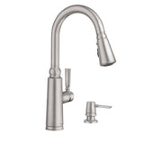 Coretta Single-Handle Pull-Down Sprayer Kitchen Faucet with Reflex and Power Boost in Spot Resist Stainless