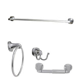 ARISTA 4-Piece Belding Oil-Rubbed Bronze Decorative Bathroom Hardware Set - Super Arbor