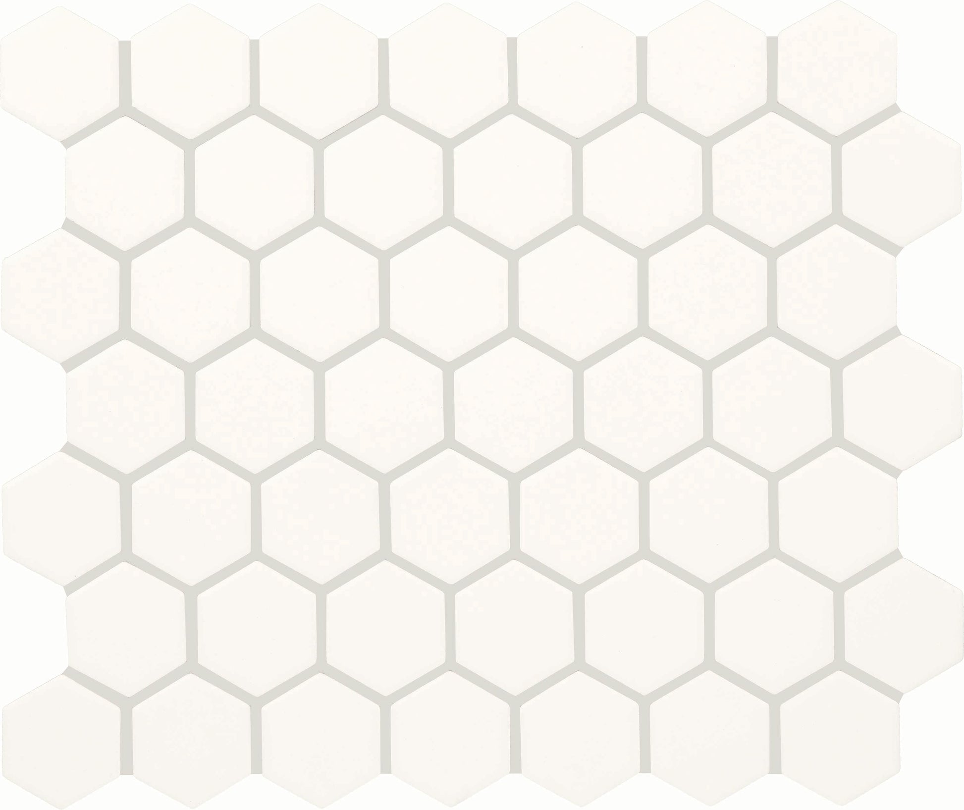 Daltile Core Classic True White 10-in x 12-in Matte Ceramic Patterned Hexagon Mosaic Floor and Wall Tile product image