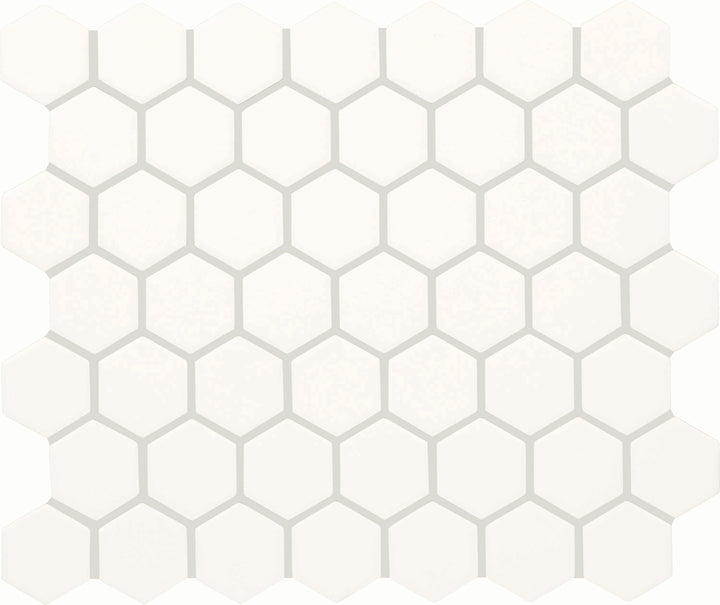 Daltile Core Classic True White 10-in x 12-in Matte Ceramic Patterned Hexagon Mosaic Floor and Wall Tile product image