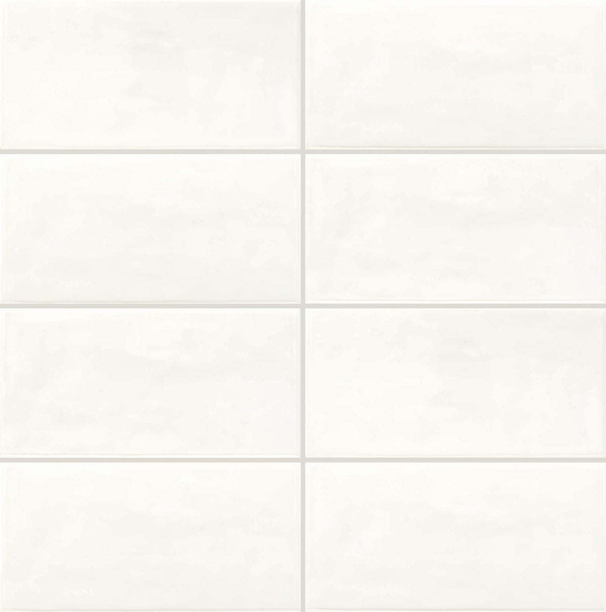 Daltile Core Crafted True White 4-in x 8-in Glossy Ceramic Handcrafted look Wall Tile product image