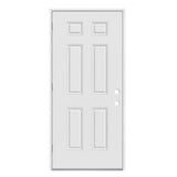 JELD-WEN 32x80 Steel prehung entry door, Right-hand outswing, Primed – primary view 1