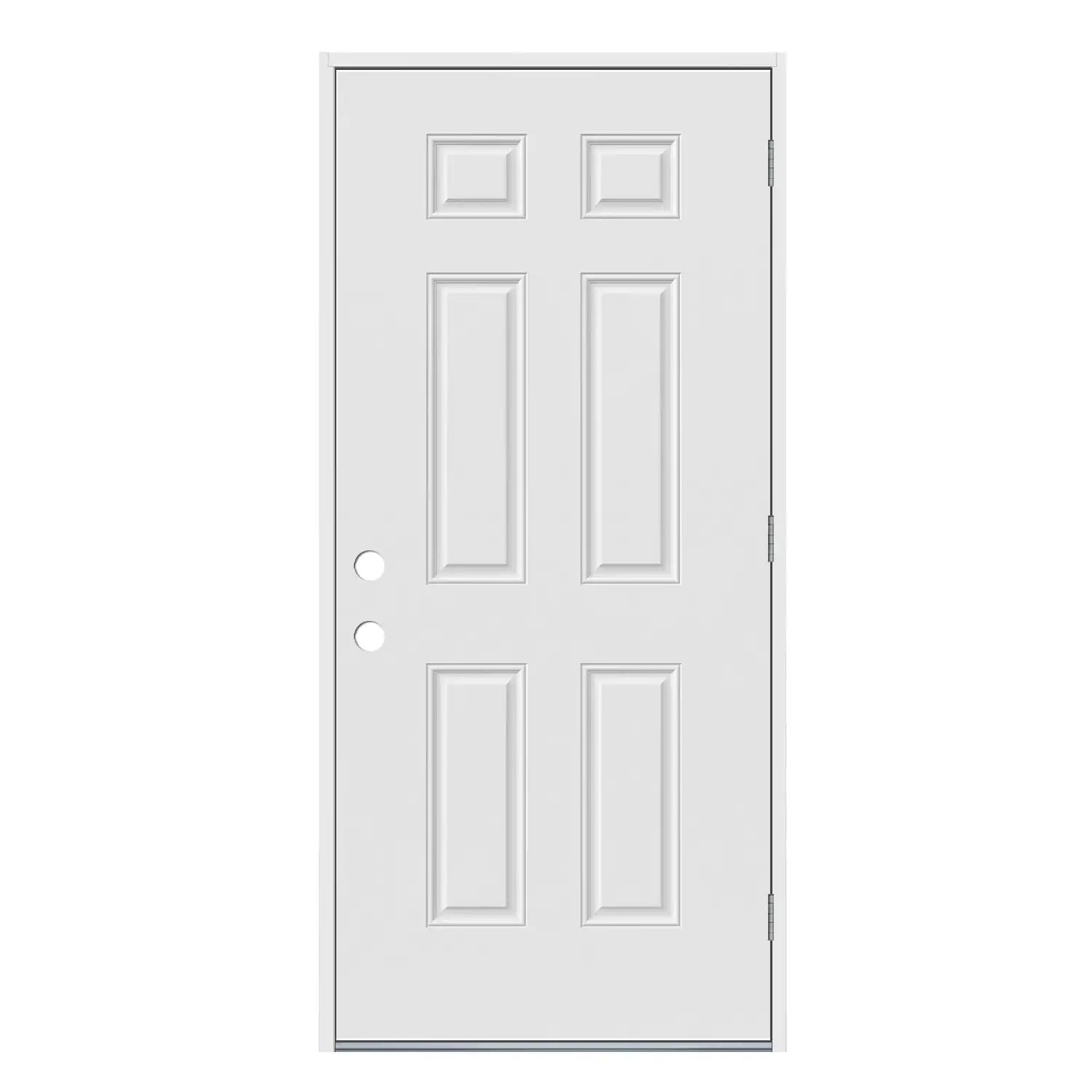 JELD-WEN 30x80 Steel prehung entry door, Left-hand outswing, Primed – primary view 1
