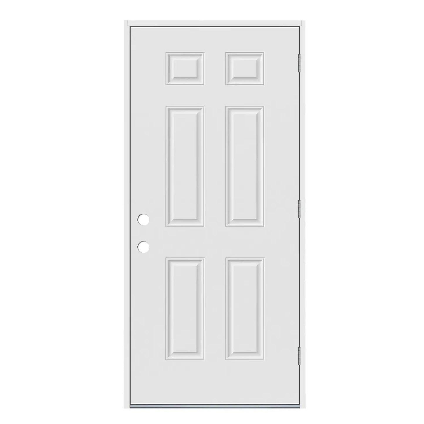 JELD-WEN 36x80 Steel prehung entry door, Left-hand outswing, Primed – primary view 1