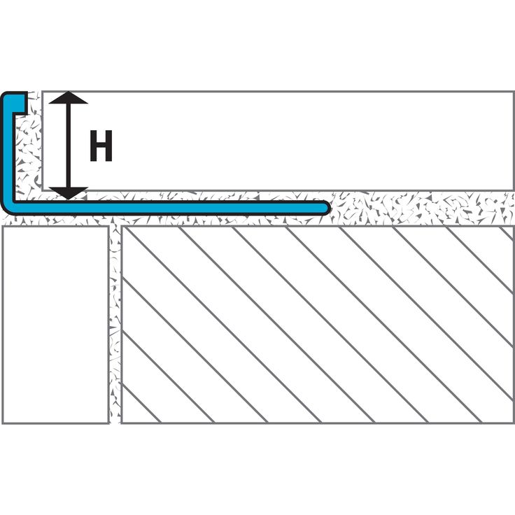 L-Shape Edge 3/8 in. Brushed Antique Bronze Profile