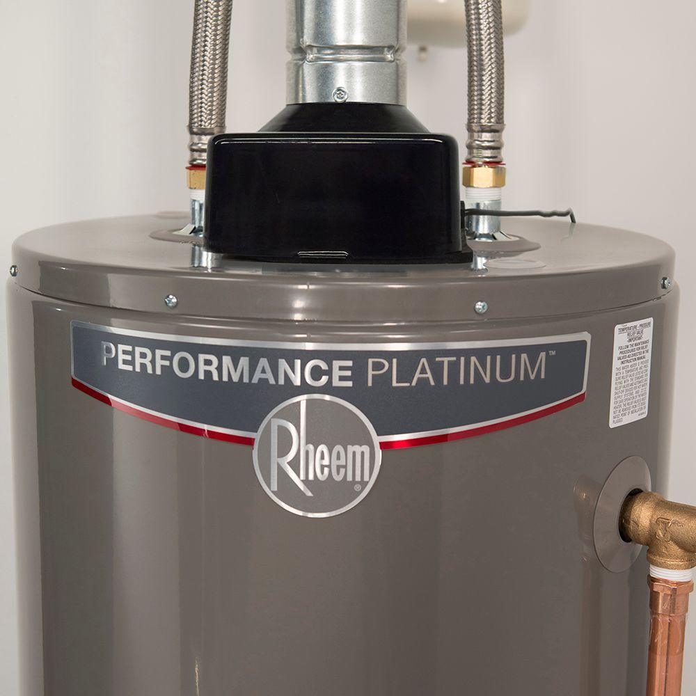 Performance Platinum 50 Gal. Tall 12-Year 38,000 BTU Ultra Low NOx (ULN) Natural Gas Power Damper Tank Water Heater - Super Arbor