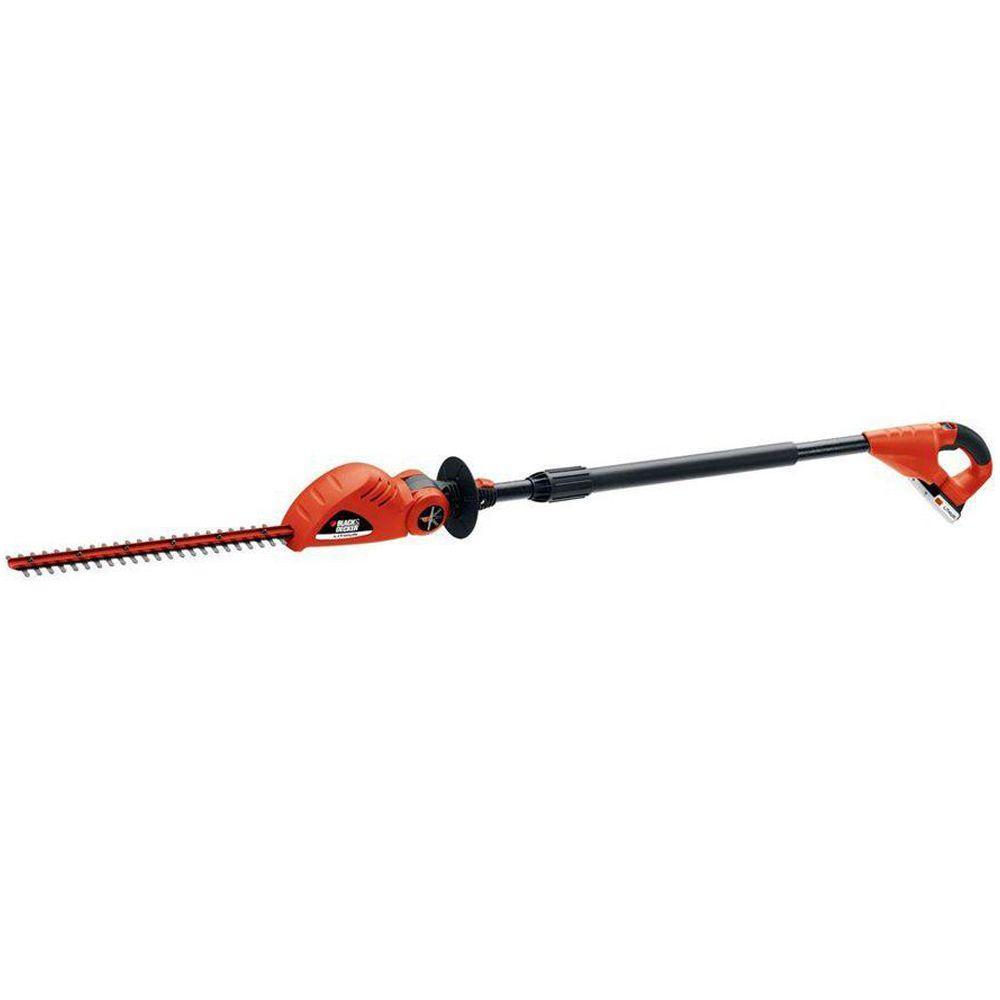 BLACK+DECKER 18 in. 20V MAX Lithium-Ion Cordless Pole Hedge Trimmer with (1) 1.5Ah Battery and Charger Included - Super Arbor