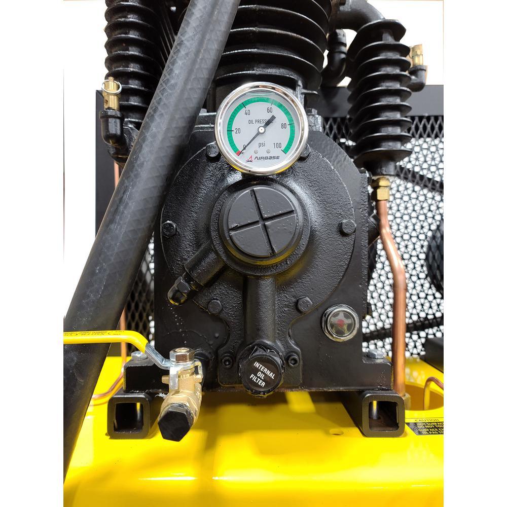 Industrial PLUS 80 Gal. 5 HP 1-Phase Silent Air Electric Air Compressor with pressure lubricated pump - Super Arbor