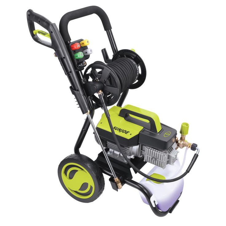 Sun Joe Commercial Series 1300 PSI Max 2 GPM Electric Pressure Washer with Wall Mount, Roll Cage and Hose Reel