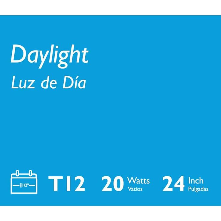 Philips 20-Watt 2 ft. Linear T12 Fluorescent Tube Light Bulb Daylight (5000K)