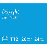 Philips 20-Watt 2 ft. Linear T12 Fluorescent Tube Light Bulb Daylight (5000K)